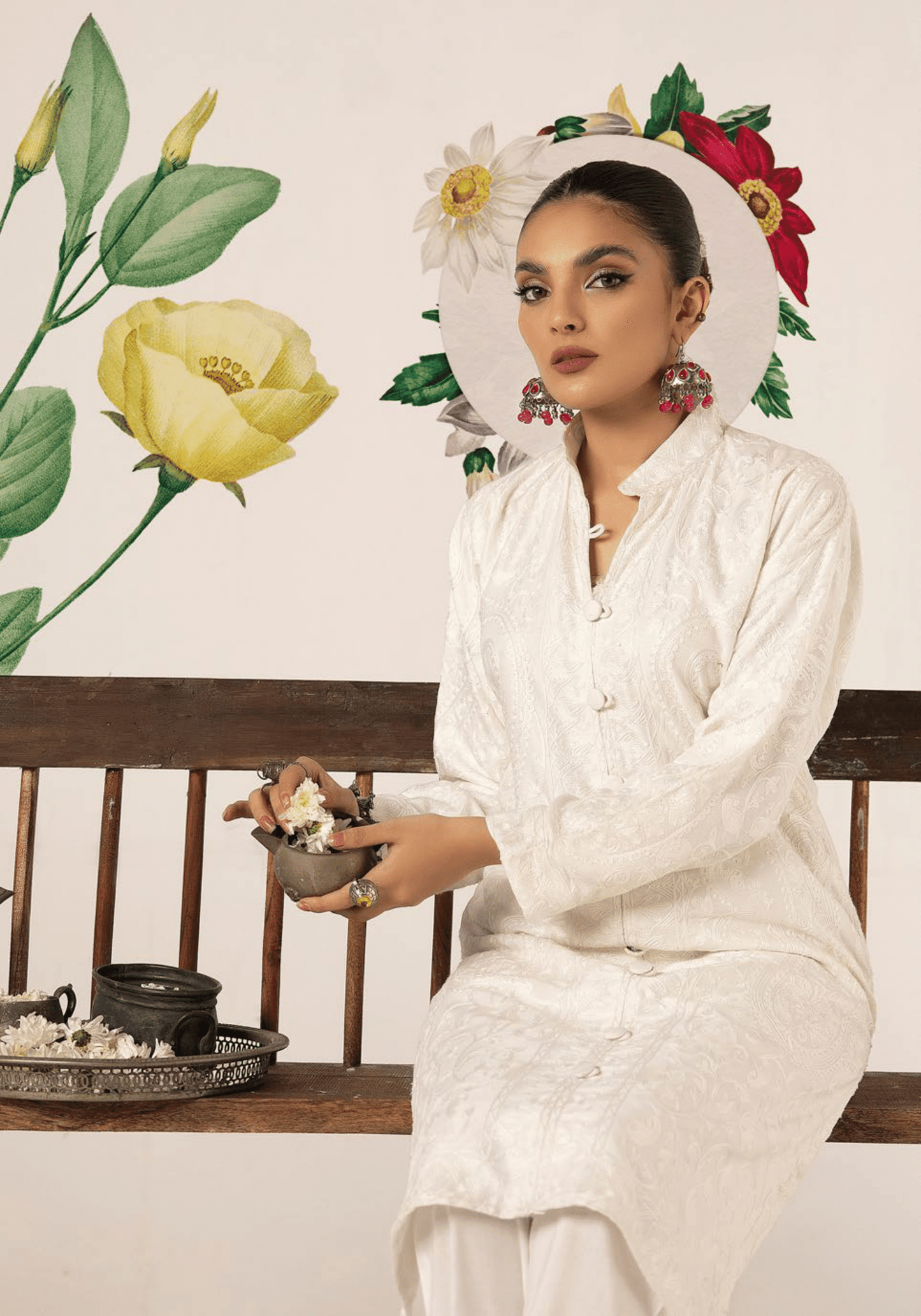 2-Piece Stitched Embroidered Linen Collection - Simrans