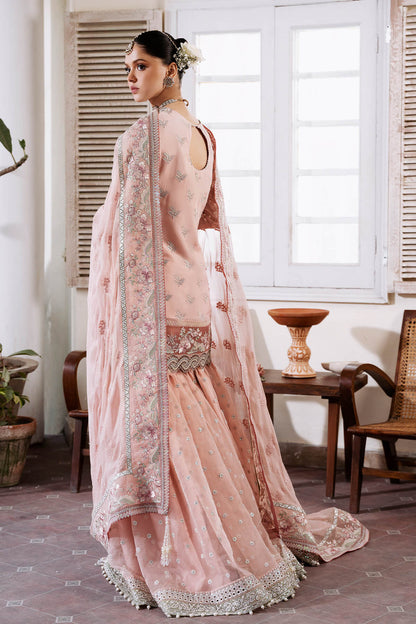 Peach Embroidered Chiffon | Luxury Pret | 3 Pc | Ready to Wear | Serene