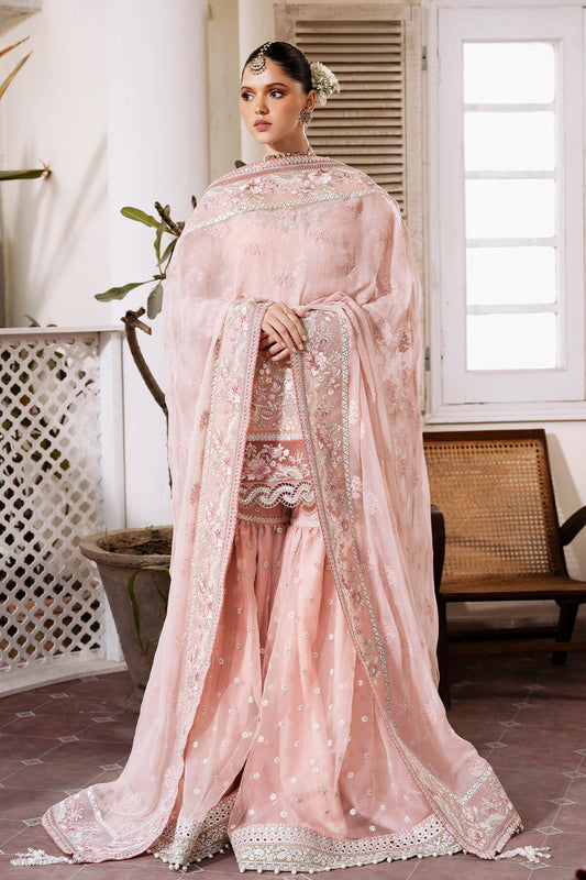 Peach Embroidered Chiffon | Luxury Pret | 3 Pc | Ready to Wear | Serene