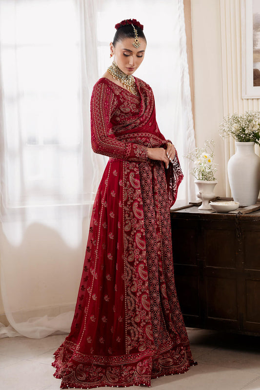 Claret Embroidered Chiffon | Luxury Pret | 3 Pc | Ready to Wear | Serene