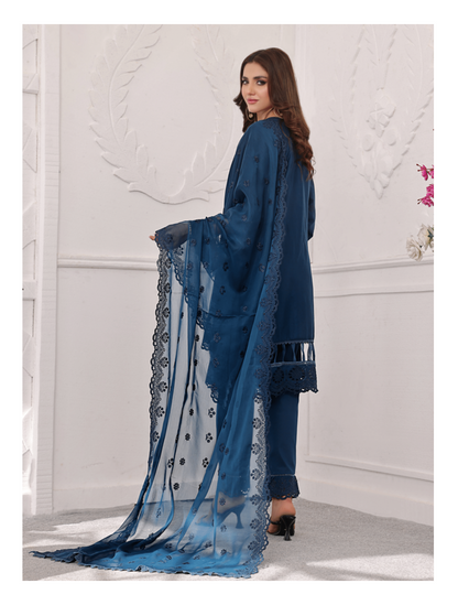 Zf-Fs2420 Premium Chikenkari 3 Pc Lawn Collection By Zainab Fazlani