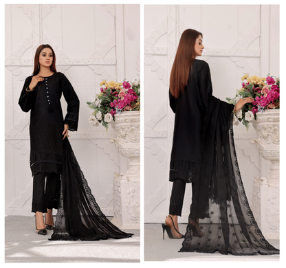 Zf-Fs2423 Premium Chikenkari 3 Pc Lawn Collection By Zainab Fazlani