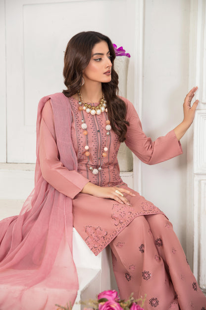 3-PIECE STITCHED EMBROIDERED LAWN-SIMRANS