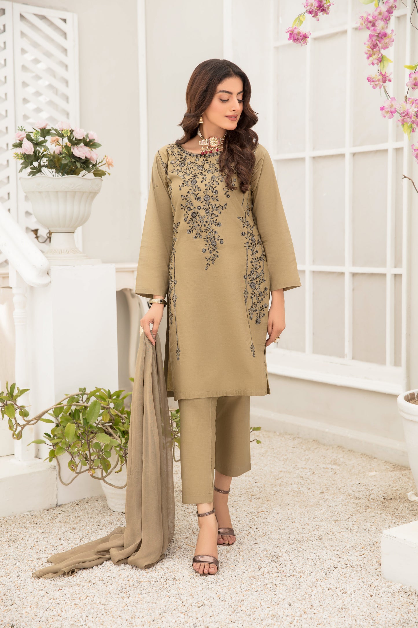 3-PIECE STITCHED EMBROIDERED LAWN-SIMRANS