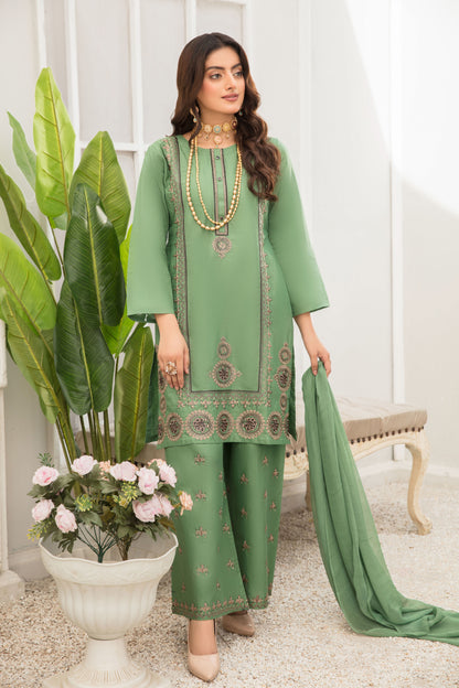 3-PIECE STITCHED EMBROIDERED LAWN-SIMRANS