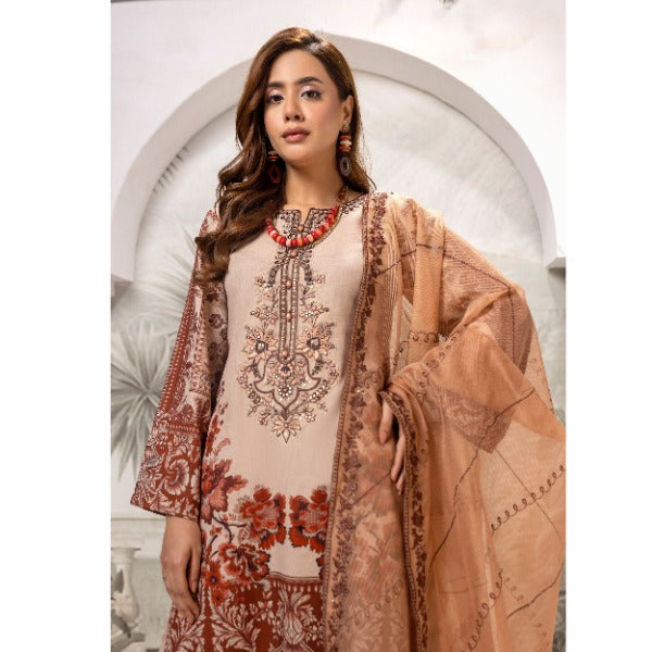 Multi 3 Pc Digital Printed Embroidered Khaddar Collection | Winter Wear | SIMRANS