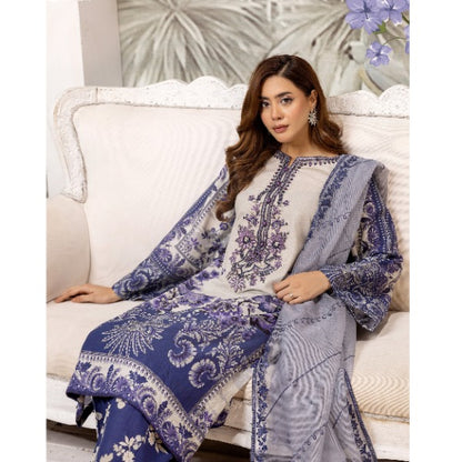 Multi 3 Pc Digital Printed Embroidered Khaddar Collection | Winter Wear | SIMRANS