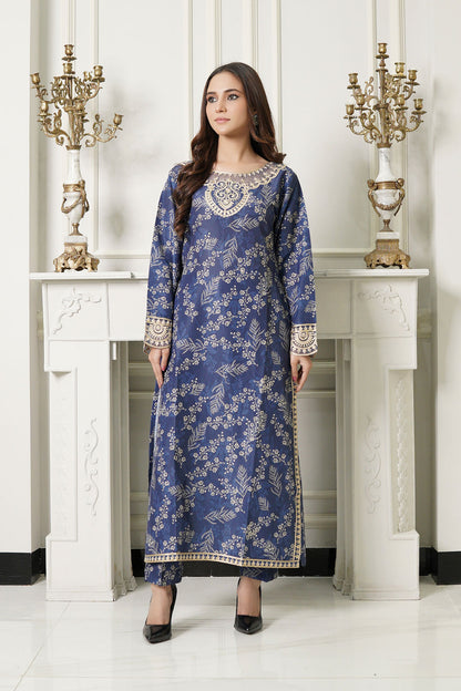 2 Pc "Ethnic" Embroidered Premium Cotton By Simrans