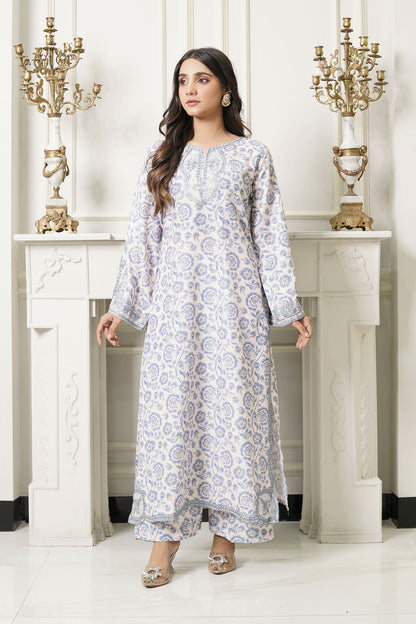 2 Pc "Ethnic" Embroidered Premium Cotton By Simrans