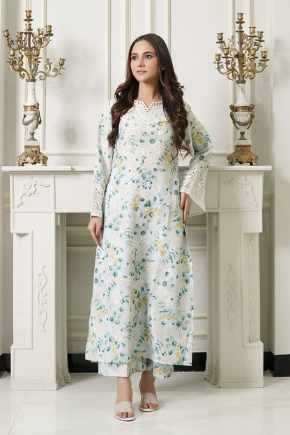 2 Pc "Ethnic" Embroidered Premium Cotton By Simrans