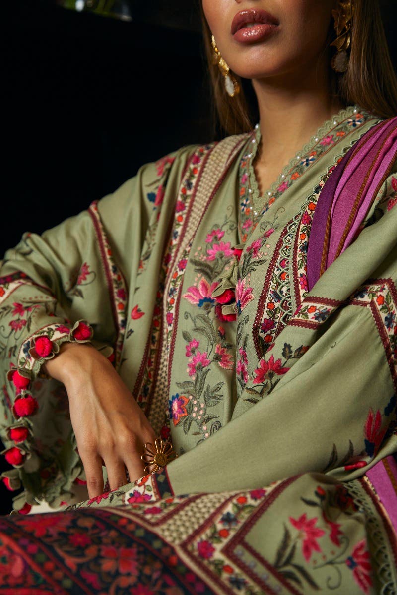 Muzlin By Sana Safinaz Stitched 3 Piece-Winter Collection