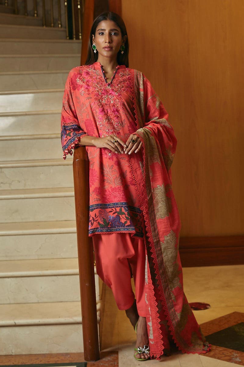 Muzlin By Sana Safinaz Stitched 3 Piece-Winter Collection