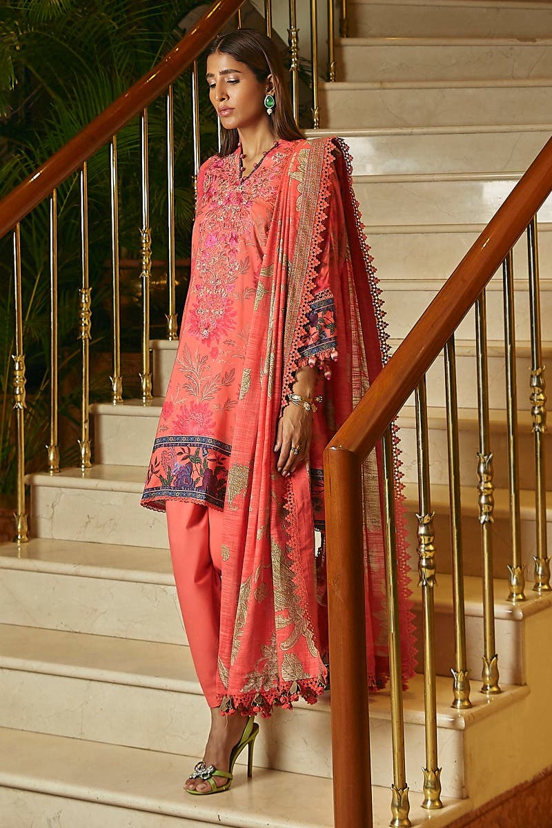 Muzlin By Sana Safinaz Stitched 3 Piece-Winter Collection