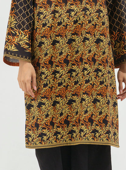 Black Printed Lawn Shirt by beechtree