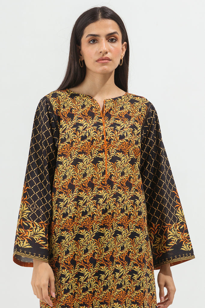 Black Printed Lawn Shirt by beechtree