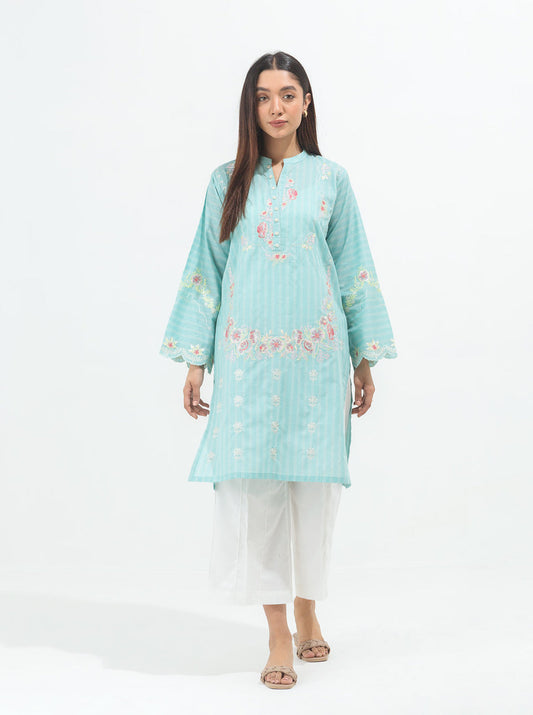 Embroidered Yarn Dyed Shirt By Beechtree