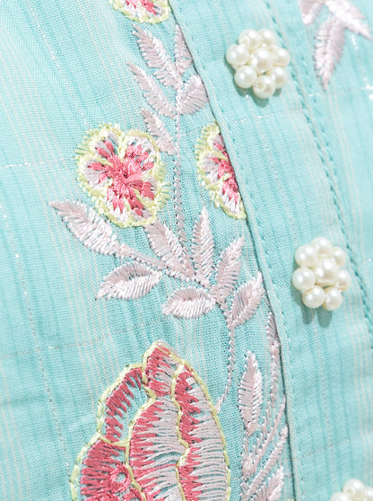 Embroidered Yarn Dyed Shirt By Beechtree