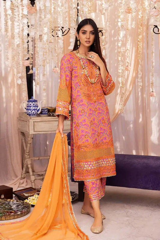 Charizma | Festive Embroidered Lawn Collection| ED23-05