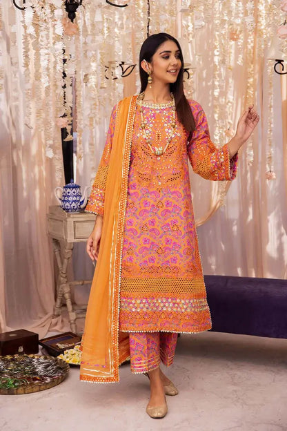 Charizma | Festive Embroidered Lawn Collection| ED23-05