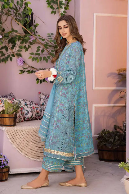 Charizma | Festive Embroidered Printed Lawn Collection | ED23-04