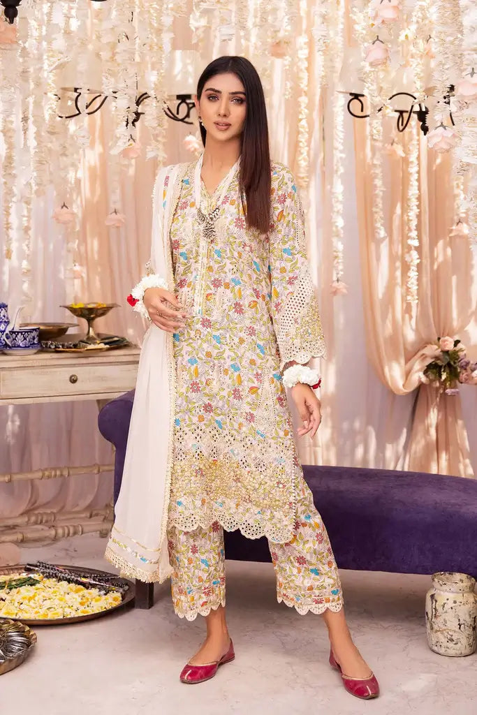 Charizma | Festive Embroidered Printed Lawn Collection  | ED23-02