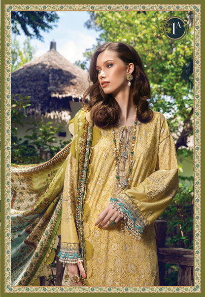 3Pcs lawn suit-Maria B