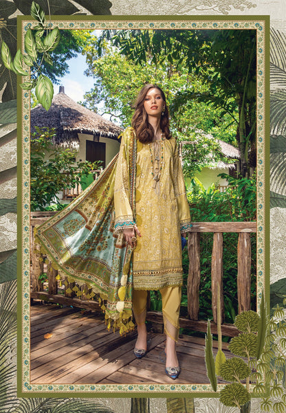 3Pcs lawn suit-Maria B