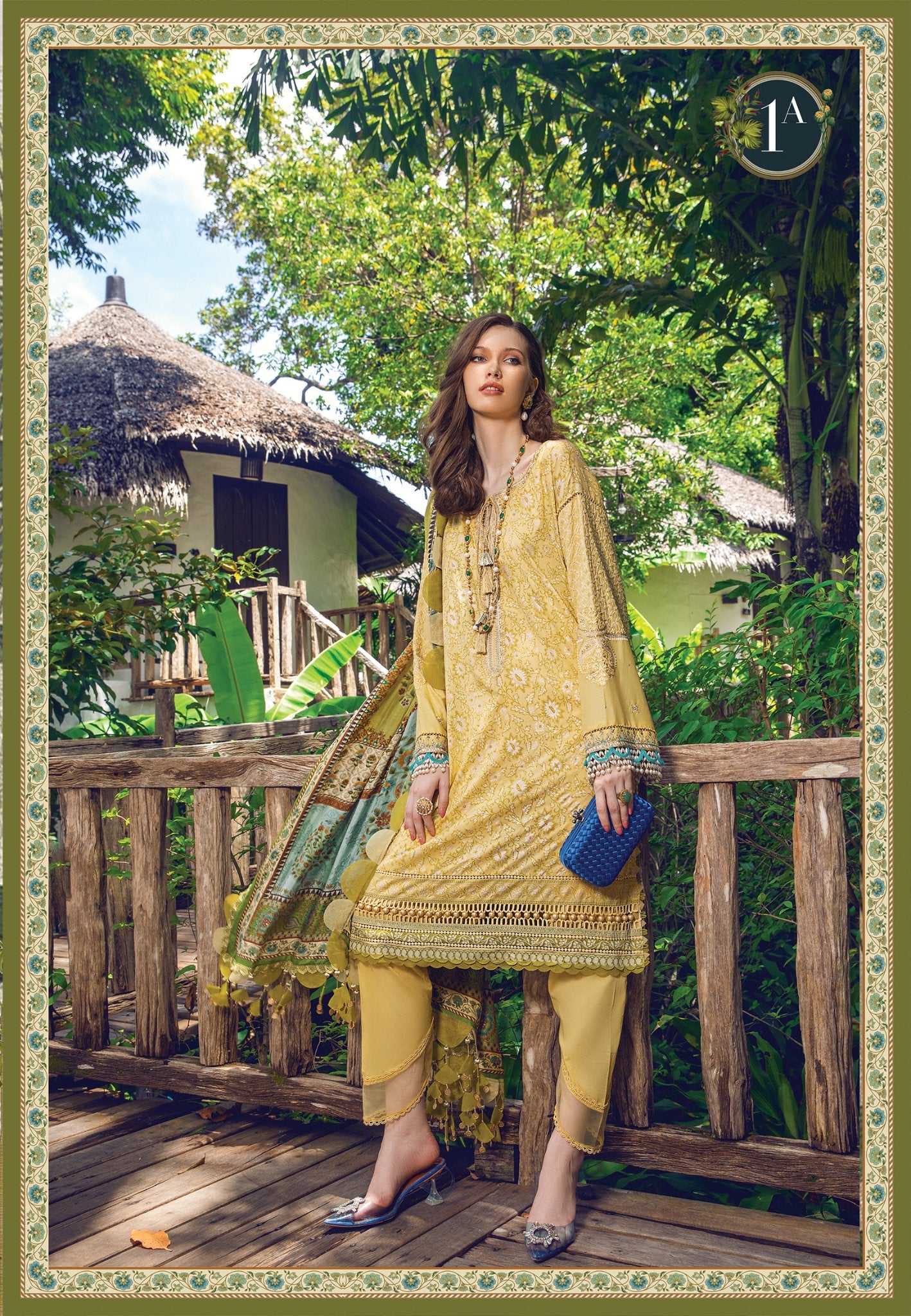 3Pcs lawn suit-Maria B