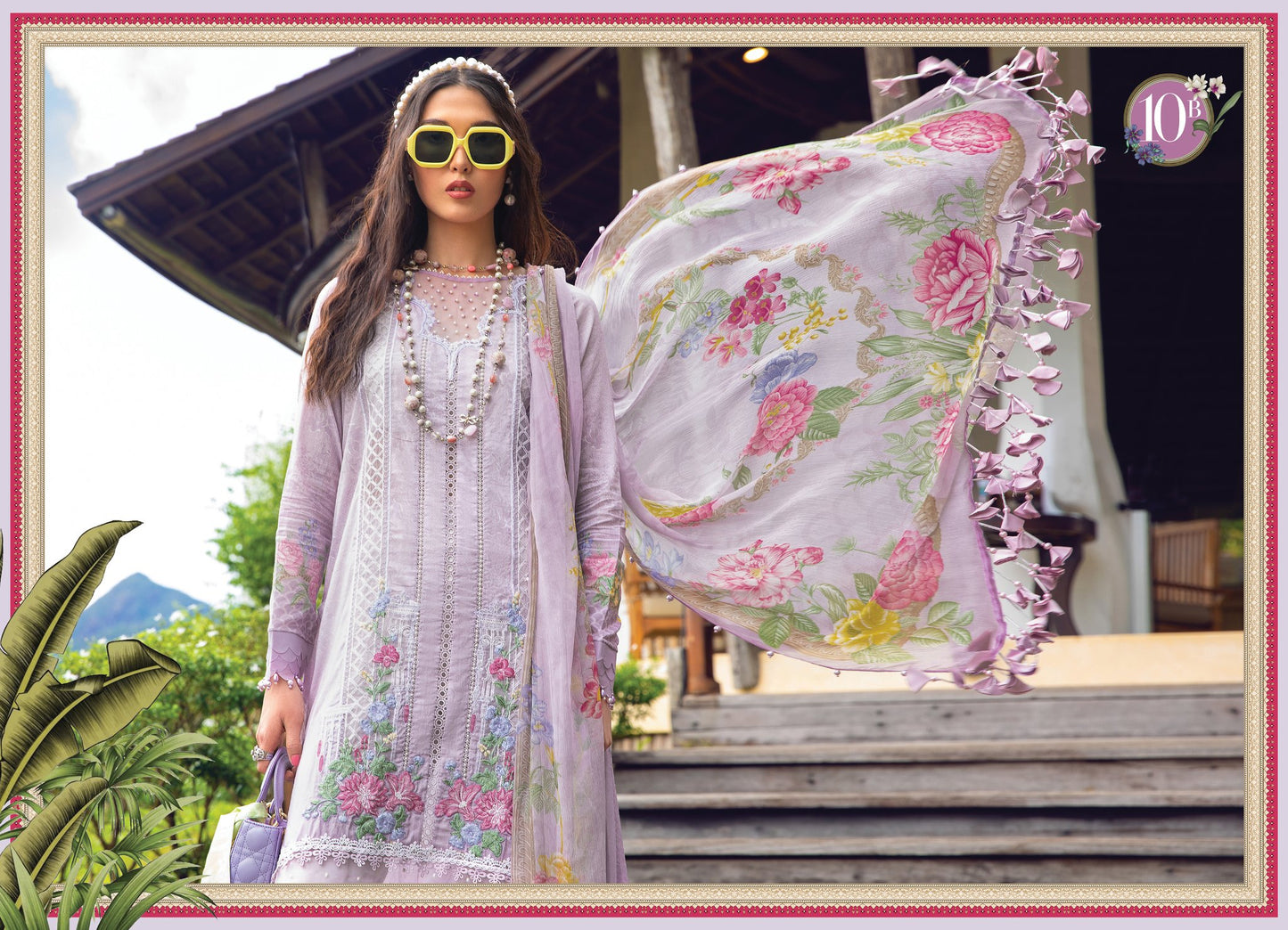 Lilac 3Pcs Lawn Suit -Maria B