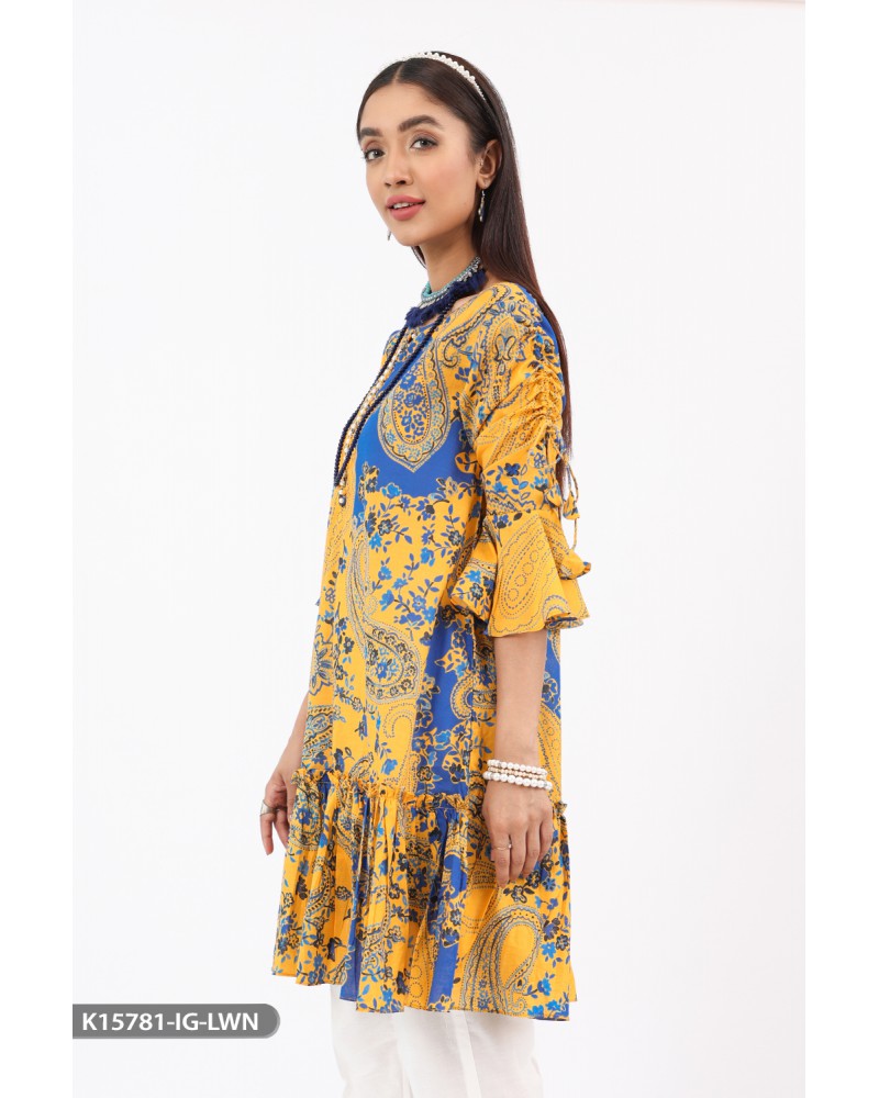 Printed  Lawn Shirt By Sha Posh