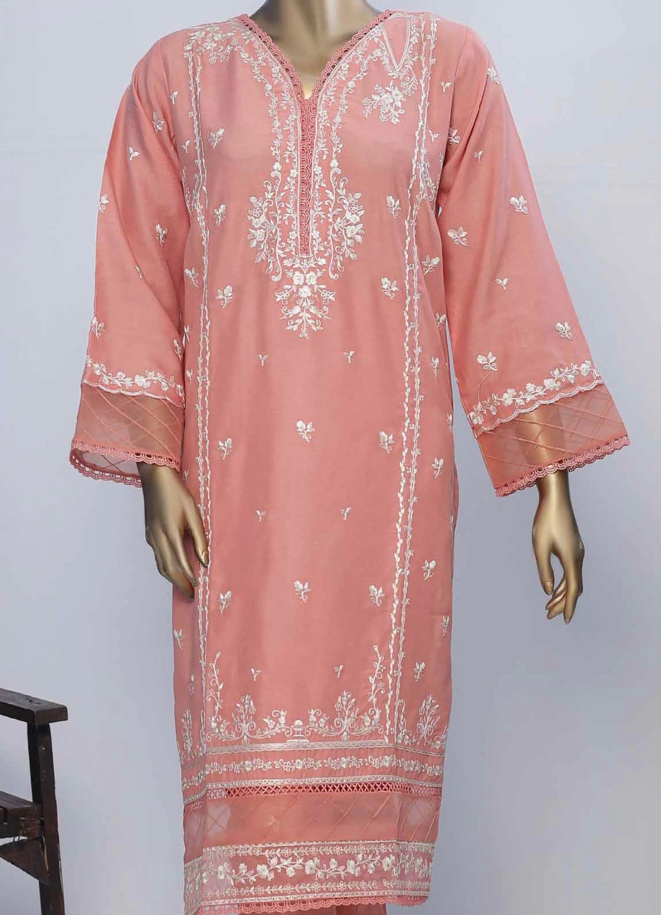 2 Piece ChikanKari Stitched Suit -bin saeed