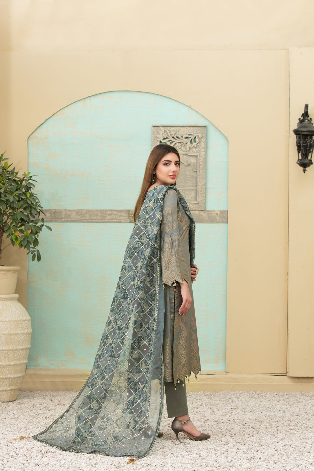 Banarsi Gala 3 Piece Semi-Stitched Collection By Tawakkal