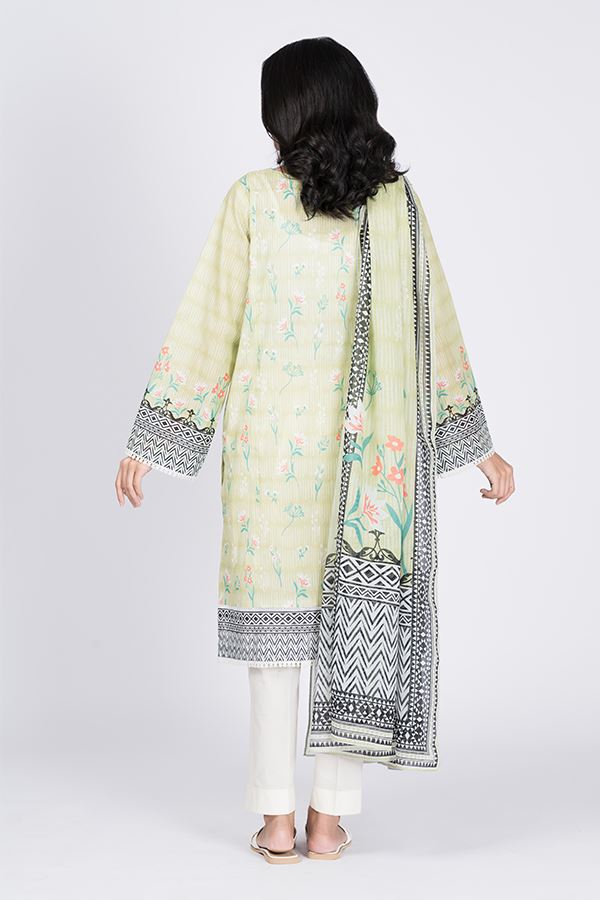 Pale Green Embroidered 2PCS Suit-Zellbury