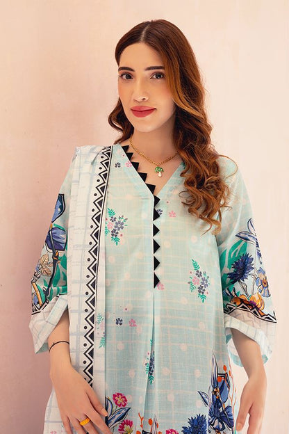 Shirt Dupatta - Ice Green - Lawn Suit