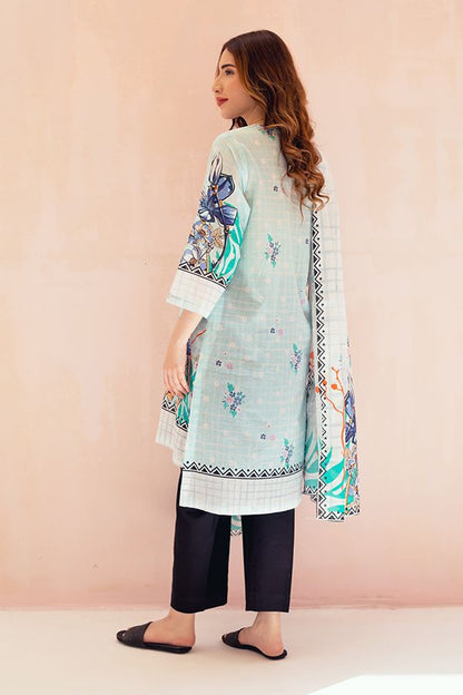 Shirt Dupatta - Ice Green - Lawn Suit